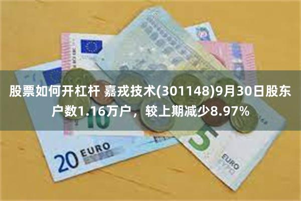 股票如何开杠杆 嘉戎技术(301148)9月30日股东户数1