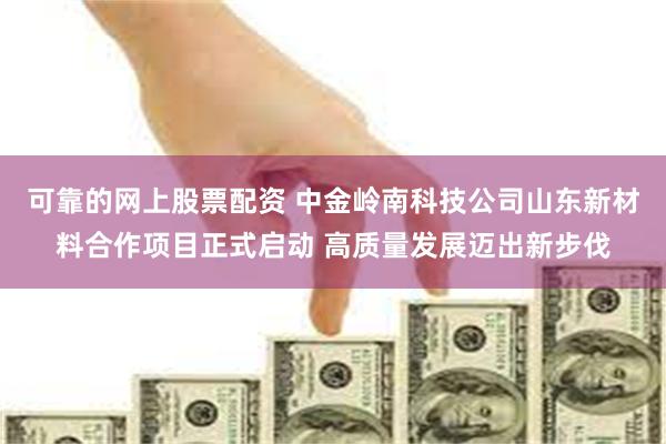 可靠的网上股票配资 中金岭南科技公司山东新材料合作项目正式启